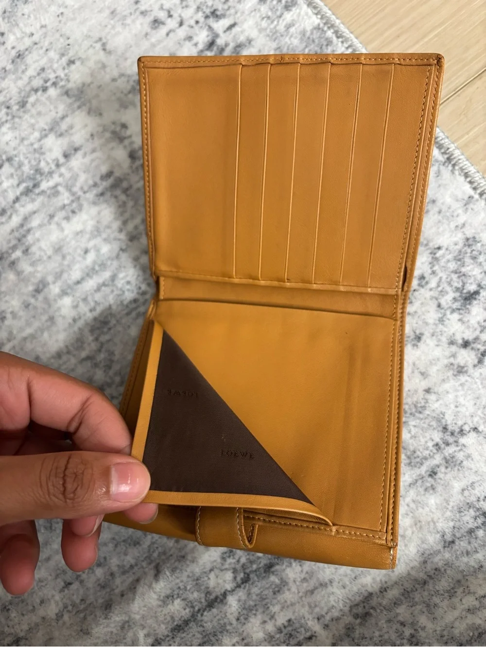 Loewe tan wallet